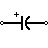 gepolariseerde condensator symbool